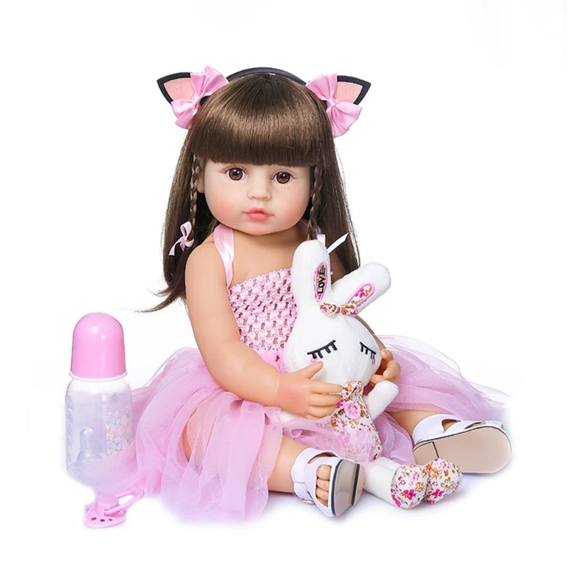 

50cm Looking Lifelike Realistic Baby Silicone Newborn Care Toy for Children and the Elderly Photography