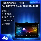 Runningnav для TOYOTA Prado 120 2004-2009 автомобильное радио 2 Din Android автомобильное радио мультимедийный видеоплеер навигация GPS