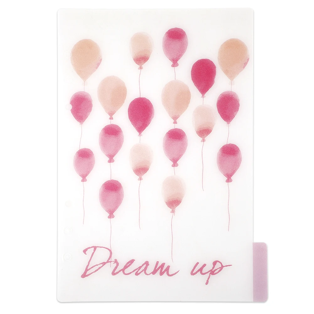 

5pcs A5/A6 Colored Notebook Index Page Matte Cover Spiral Diary Planner Note Book Category Pages