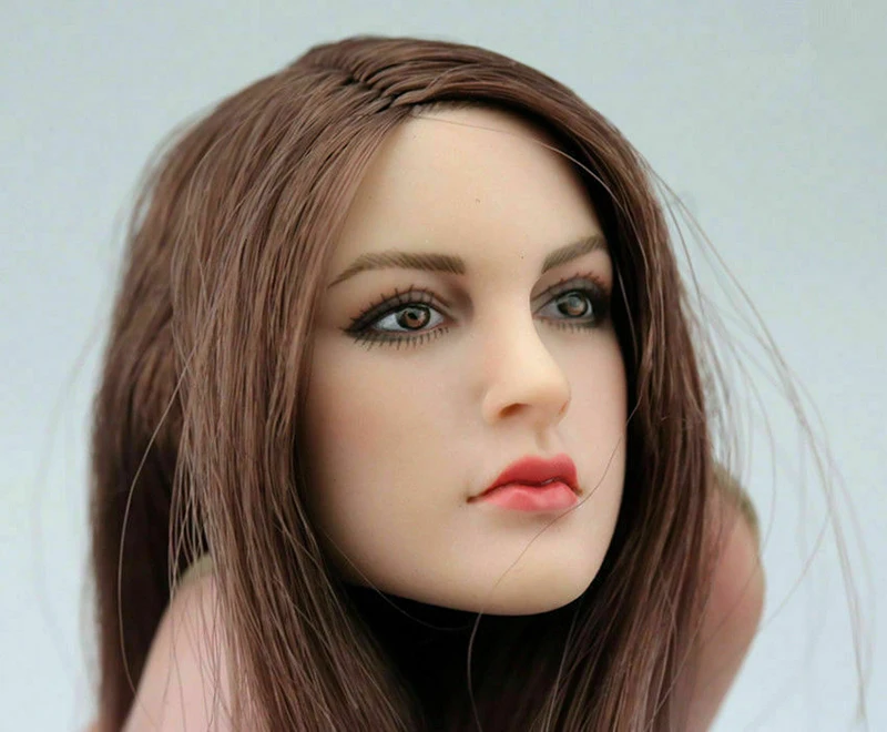 

1/6 Scale GC021 KT004 KT005 KT007 KT012 European beauty Head Carving with Tongue for 12'' pale color seamless body Model