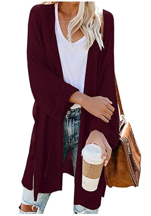 

Women's plus Size Midi Knitted Cardigans Sweaters(High Top Quality)Up to 50%OFF