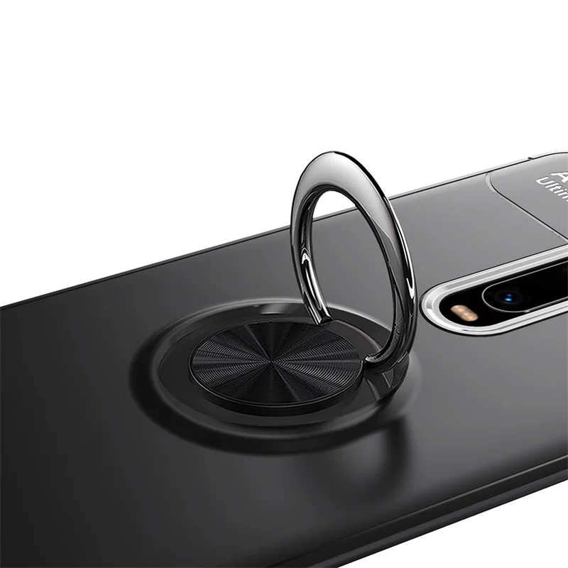 Чехол для Xiaomi Mi 9T mi9t, чехол Redmi K20 Pro, задняя крышка, мягкий силиконовый чехол, Автомобильный кронштейн, ударопрочный, вращающееся кольцо, подставка, корпус для телефона