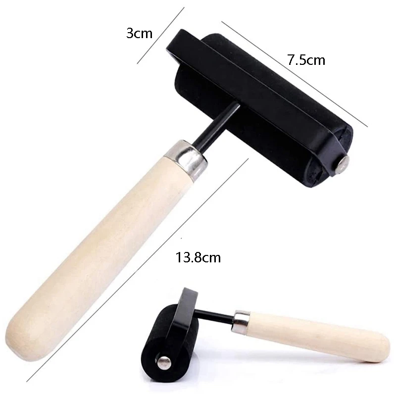 1.5 Inch and 3 Hard Rubber Roller Heavy Steel Frame Craft Tools 2 Pieces | Paint Rollers