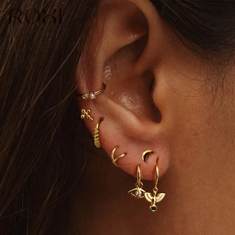 Женские серьги гвоздики в виде кактусов ROXI ювелирные украшения из стерлингового