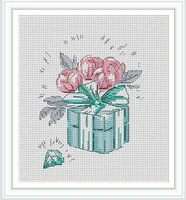 zz1584 diy homefun cross stitch kit packages counted cross stitching kits new pattern not printed cross stich painting set