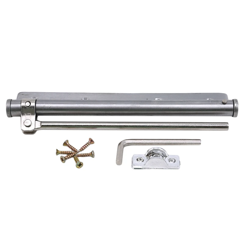 Дверной доводчик с одной пружиной регулируемая поверхность монтируемая из