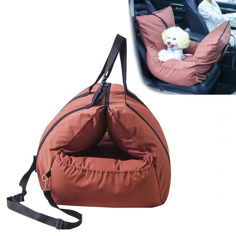 Новая автомобильная кровать для собак 2-в-1, прочное автомобильное сиденье для собак с передней и задней защитой, со съемным моющимся покрыти...