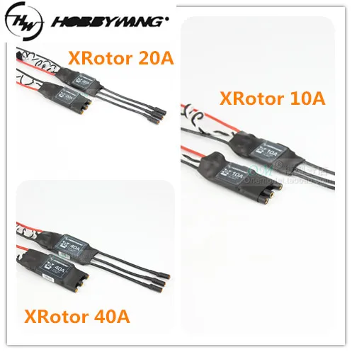Hobbywing XRotor 2 6S Lipo 40A /20A /10A бесщеточный ESC без BEC Высокая частота обновления для