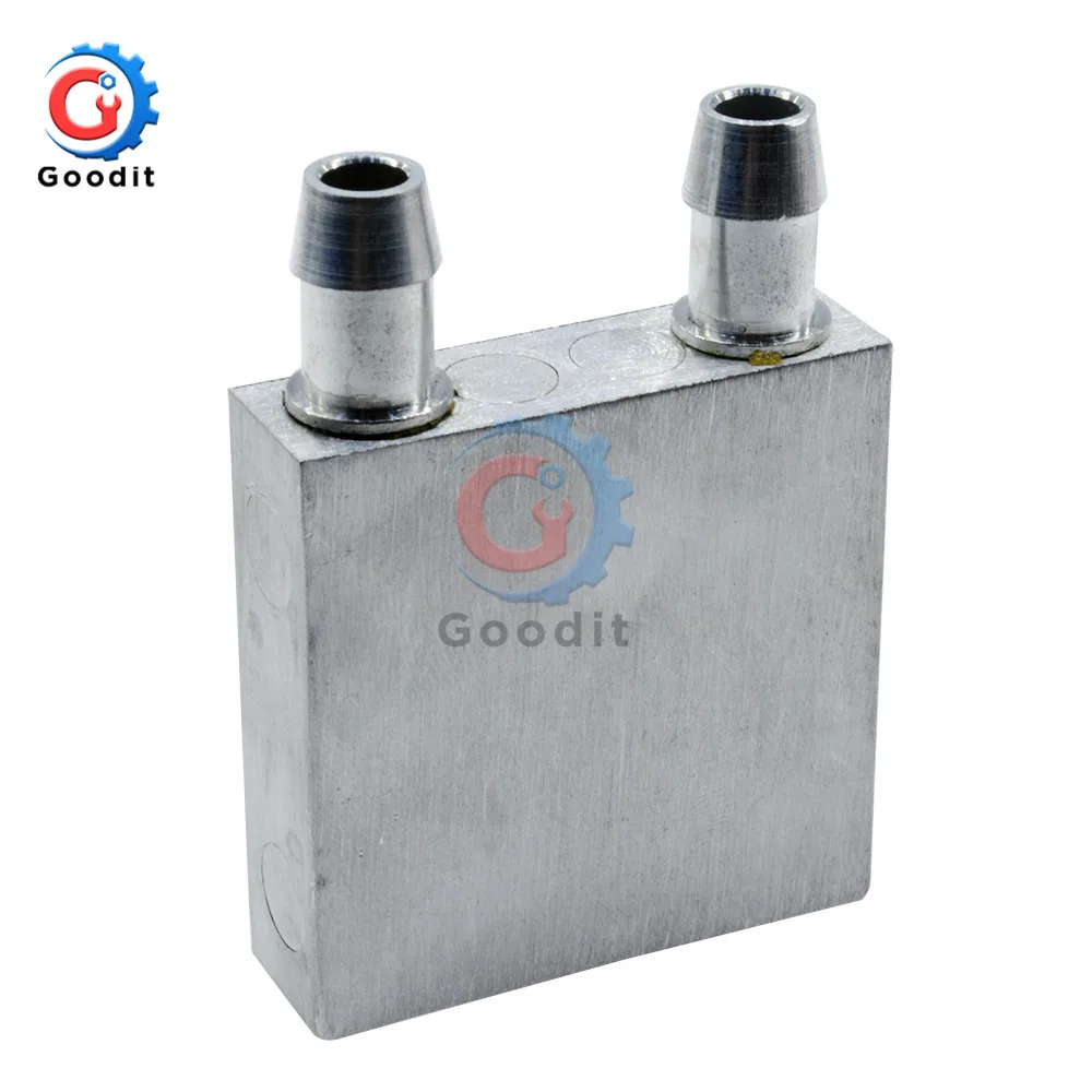 

40x40x12mm Aluminum Liquid-Water Cooling Block For Computer CPU Radiator for PC And Laptop CPU Silver Heat Sink System