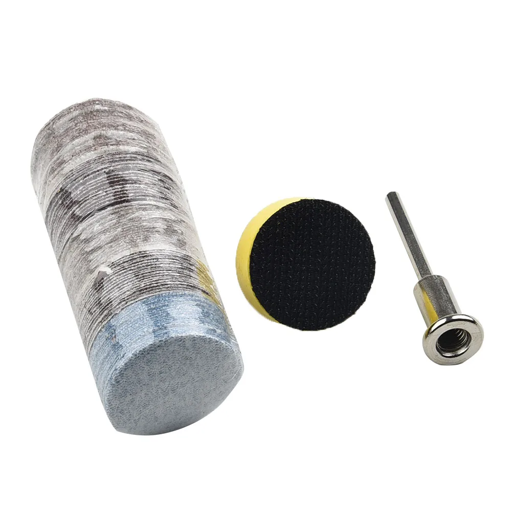 

100pcs Sanding Paper+one Mill With Handle 50mm Fits Micro- Electronic Devices