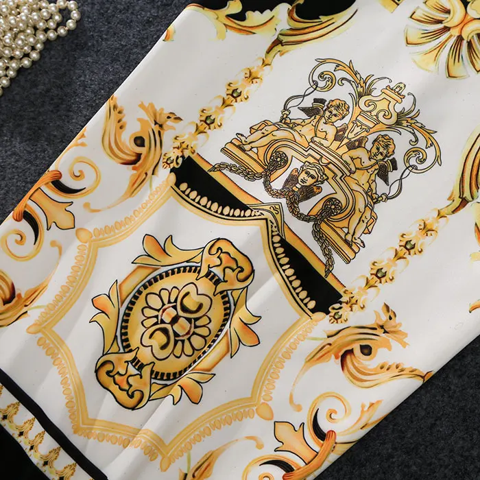 Женская юбка-карандаш средней длины с принтом | одежда