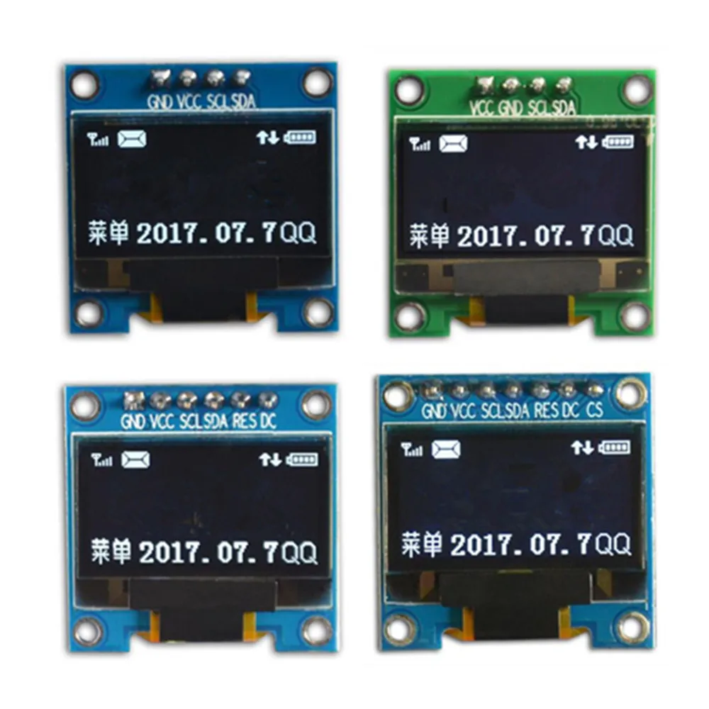 4/6/7Pin Новый 0 96 дюйма OLED дисплей модуль 12864 ЖК экран последовательный порт iic/SPI