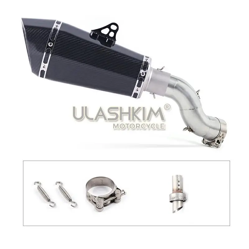 

motorcycle Exhaust Middle pipe Muffler full System Pipe Pipe Tube Slip On For Kawasaki Z900 Z 900 2017 2018 Q
