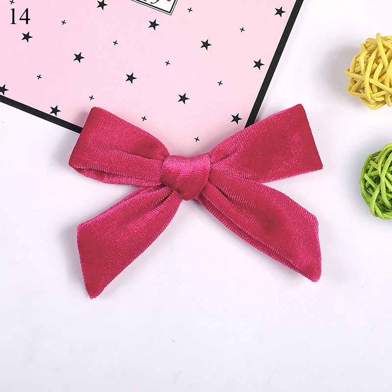 Фото 3.7" Children Baby Fashion Solid Velvet Hair Clips For Girls kids Knot Bow Hairgrips Barrettes Women Accessories - купить по 3.7" Children Baby Fashion Solid Velvet Hair Clips For Girls kids Knot Bow Hairgrips Barrettes Women Accessories - купить по