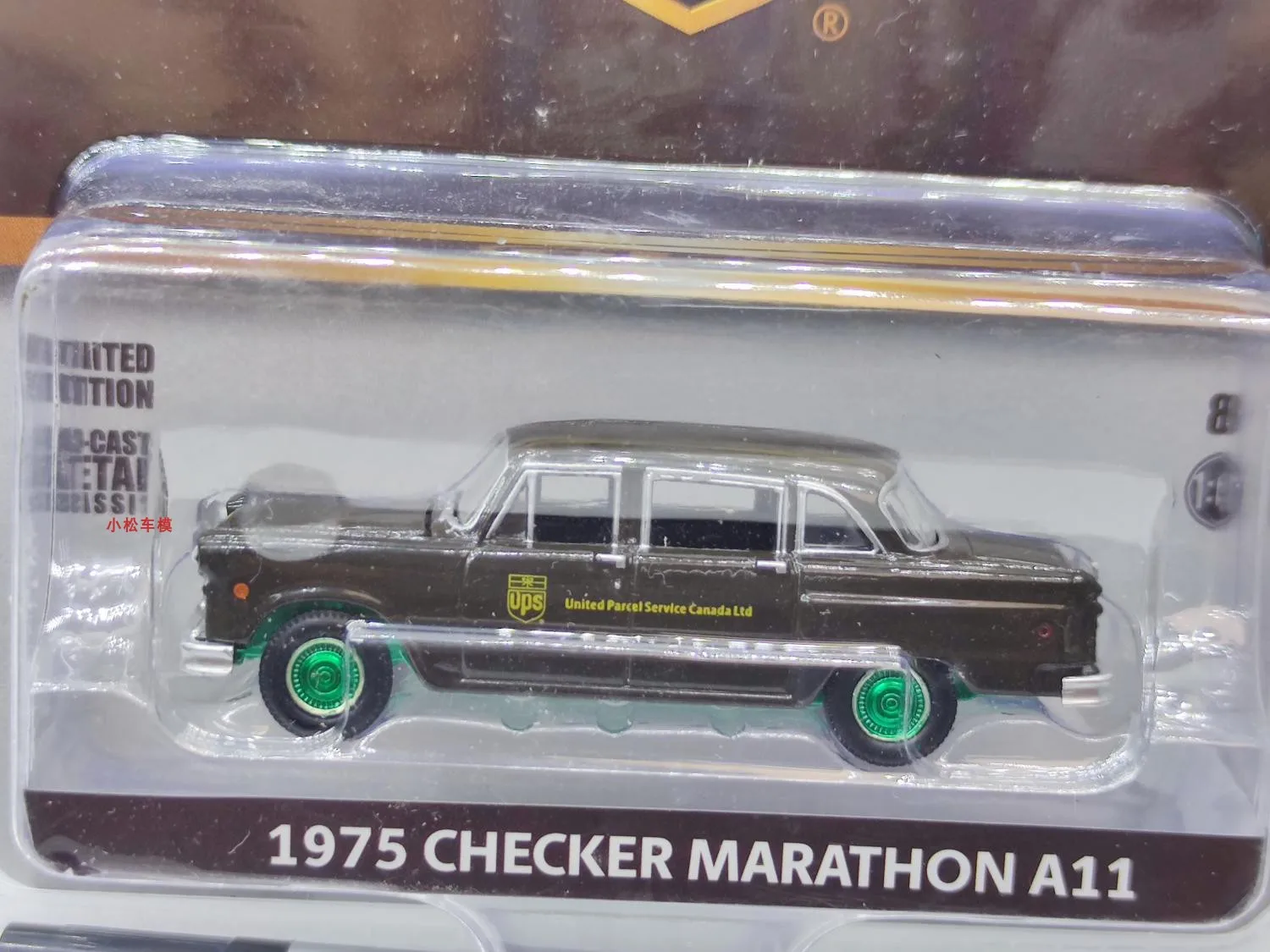 1:64 GreenLight 1975 Checker marathon a11 Taxicab Parcel UPS коллекция die cast аксессуары для моделей