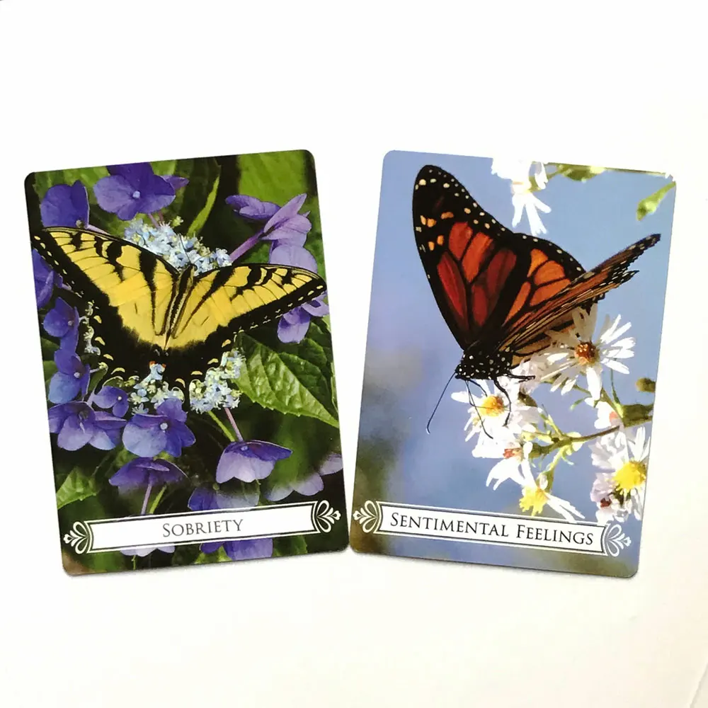 

44Pcs Butterfly Oracle Cards for Life Changes Tarot Deck Game Full English Board Game Toys Card