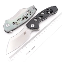 eafengrow made d2 steel ef945 ball bearing flipper folding g10 camping hunting kitchen survival outdoor edc tool utility knife