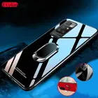 Чехол для телефона для Redmi 10, однотонное закаленное стекло, мягкая рамка, противоударный чехол для Redmi 10, искусственная задняя крышка