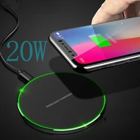 20w quick wireless charging for samsung s8 s9 s10 s20 fast charging charger for iphone 12 8 11 x xs xr max wireless chargers