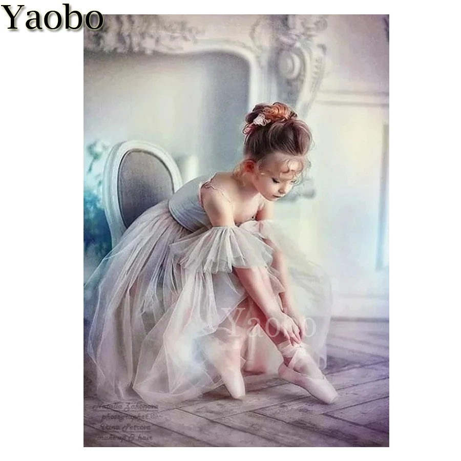 

Алмазная мозаика для девушек, балерины, алмазная живопись на заказ, алмазная живопись «сделай сам», полная квадратная круглая Алмазная выши...