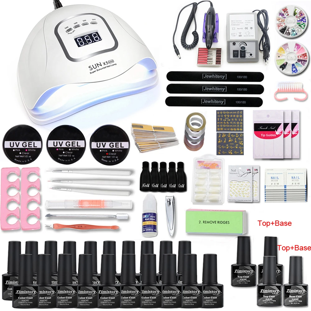 Набор для маникюра и педикюра набор с светодиодная УФ лампа ногтей об/мин 20