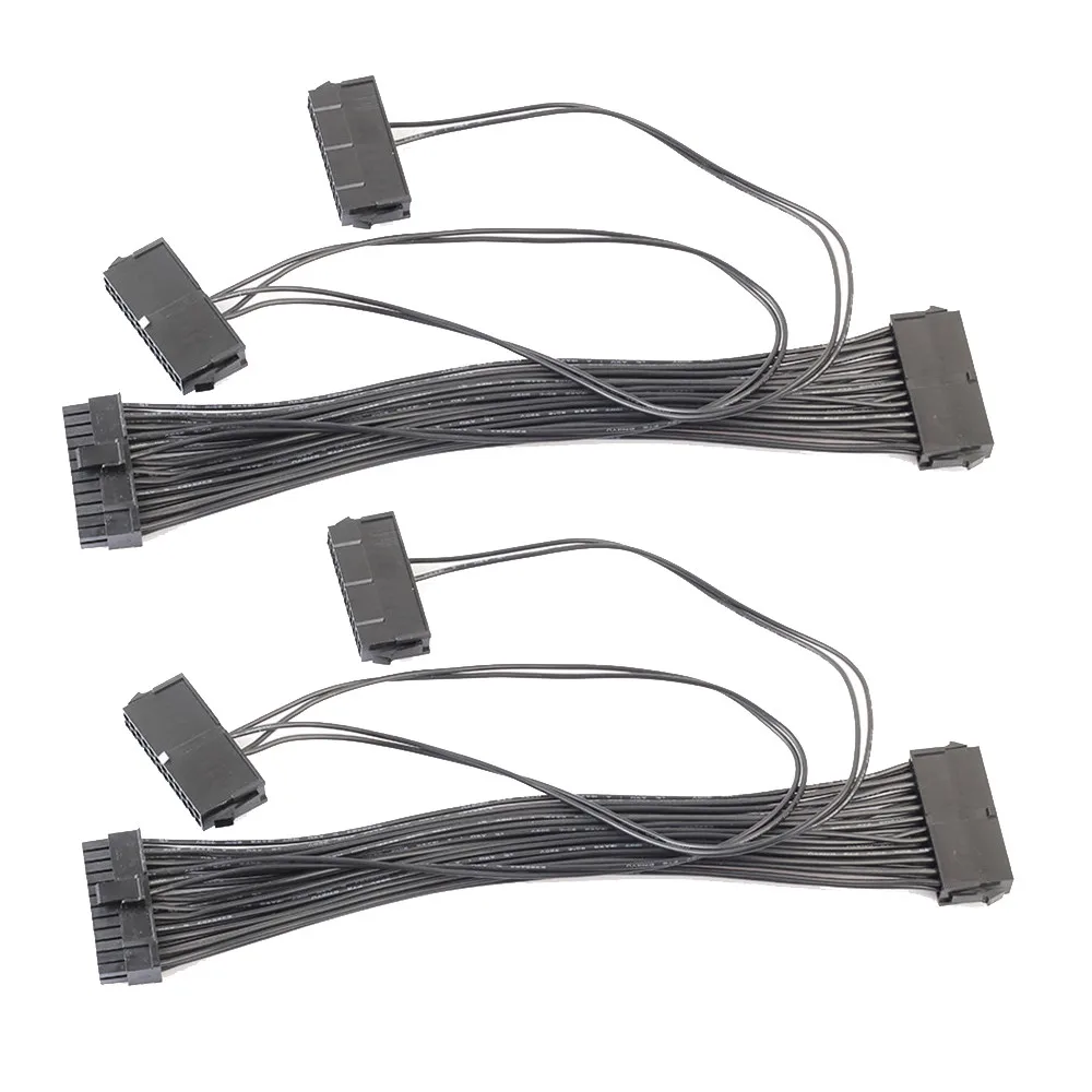 EPULA 3 порта PSU 24 Pin ATX источник питания 20 + 4 Материнская плата адаптер