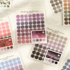 Наклейки круглые в горошек для скрапбукинга, 3 листаупаковка