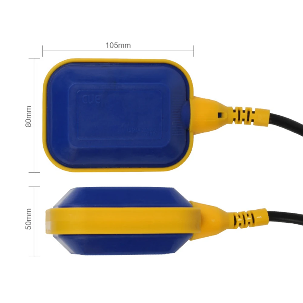 Пластиковый поплавковый выключатель с 5 метровым кабелем ABS и поплавковым