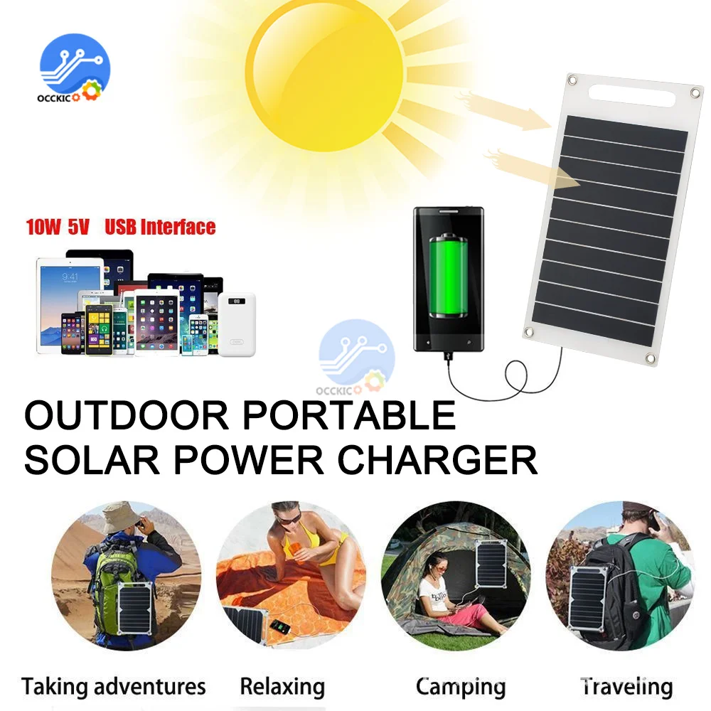 

Плата солнечного зарядного устройства с USB-портами, 5 В, 10 Вт