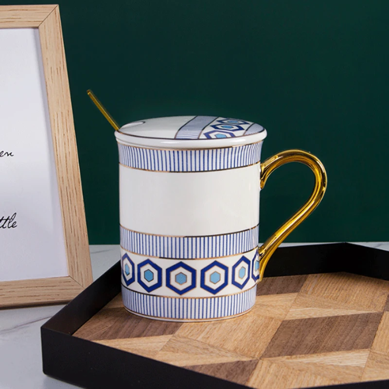 

350 мл Nordic кружки керамические кофейные чашки Nordic Стиль офисные золотая ручка кружка бытовой молока Чай кофейная чашка посуда для напитков