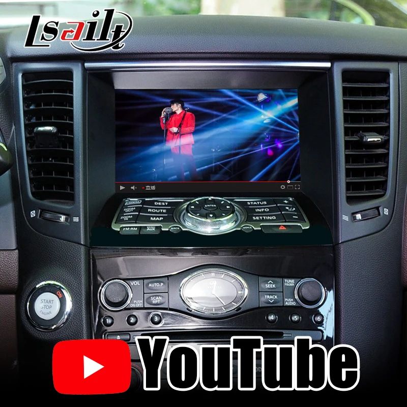 Lsailt 4 Гб CarPlay/Android мультимедийный интерфейс для Infiniti FX50 2014 2018 с YouTube NetFlix Spotify EX JX|GPS