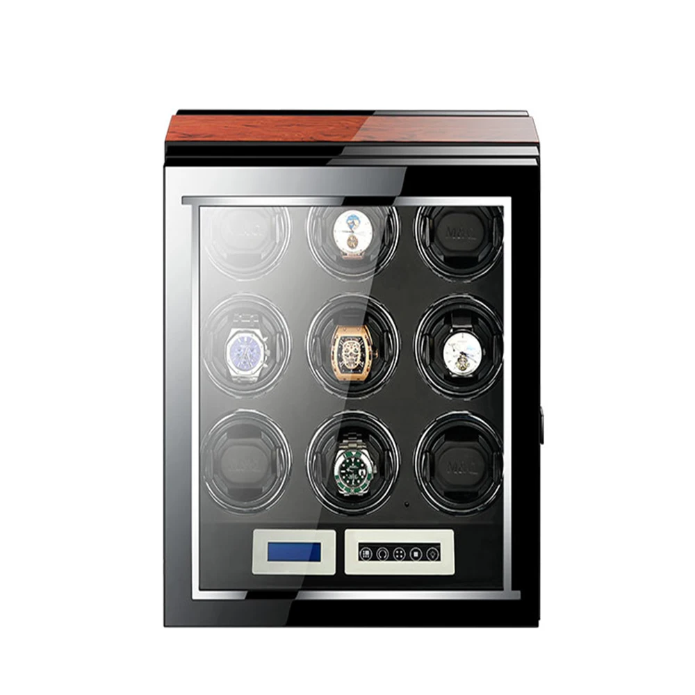 Watch Winder Holder Display 9 slots Automatic Mechanical Winding Box Jewelry Watches New Storage Case | Наручные часы