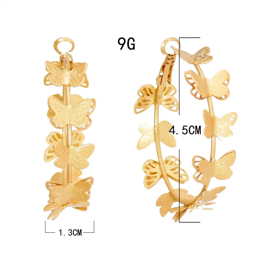 

2020 New European and American Fashion Punk Wind Earrings Personality Exaggerated Nightclub Wind Earrings Temperament Was Thin.