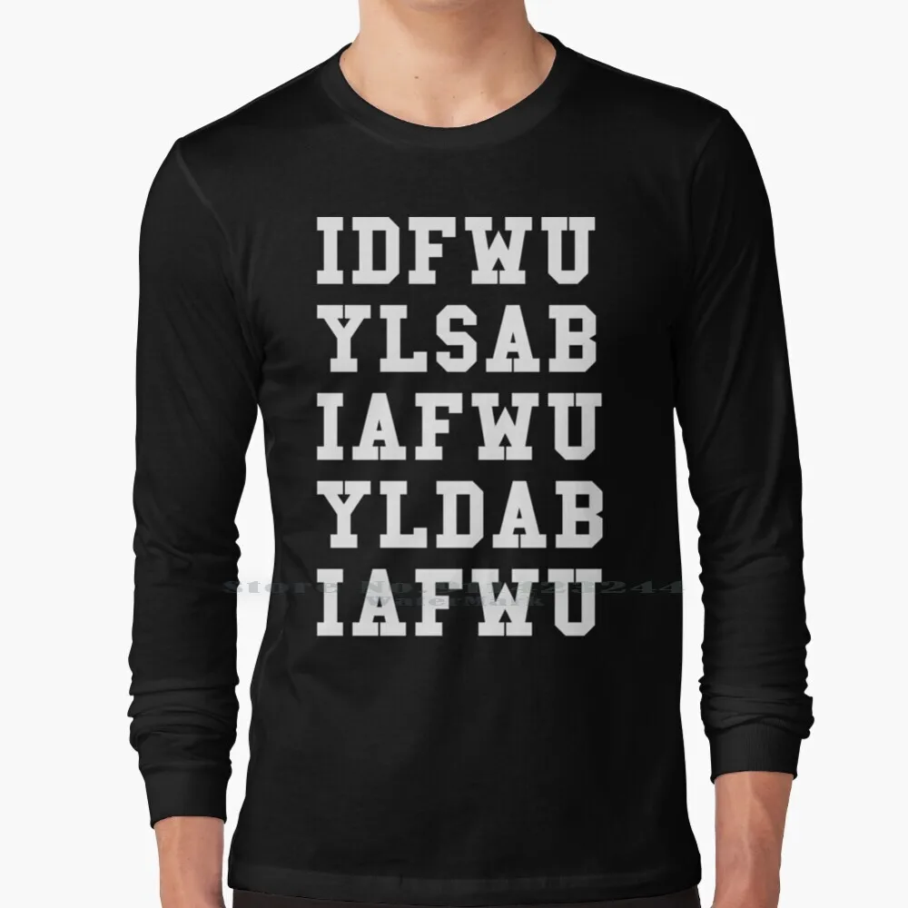 

Idfwu Hook White футболка с длинным рукавом Tee Idfwu Big Sean Ylsab Yldab
