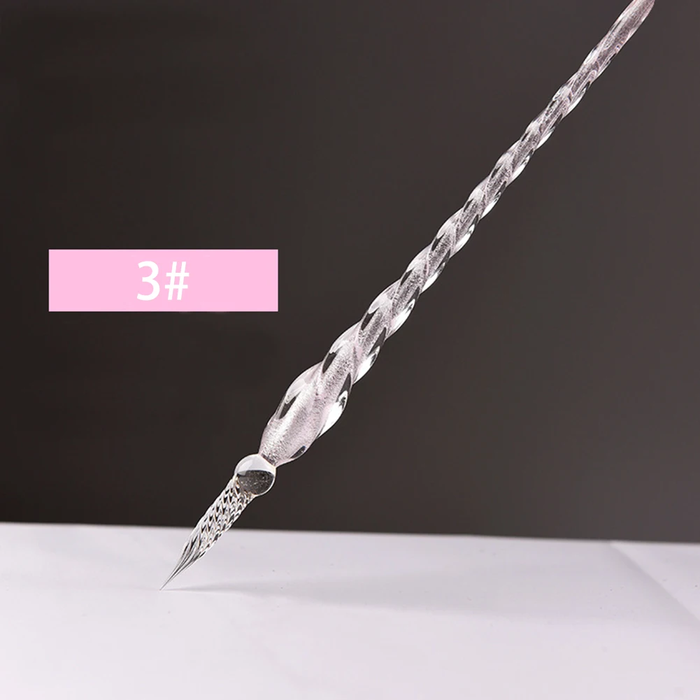 Стеклянная авторучка для авторучек гелевые ручки с кристаллами знак Dip ремесло