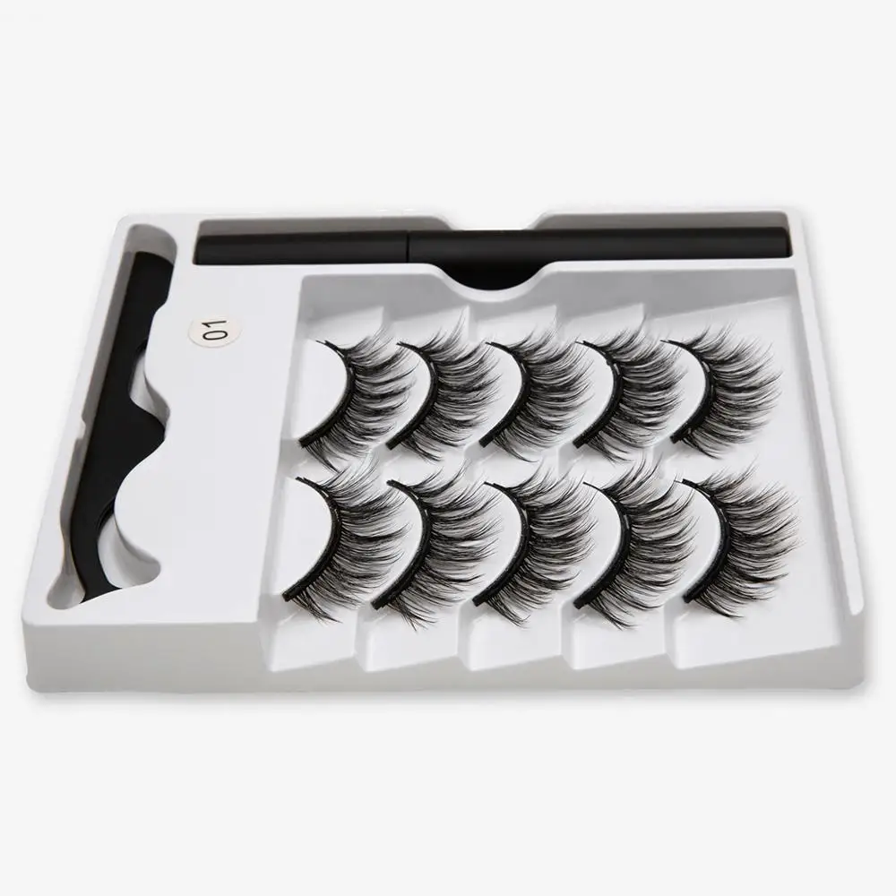 Набор Магнитных ресниц для макияжа 3/4/5 пар | Красота и здоровье