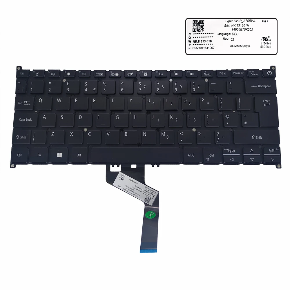 

US UK RU English Russian Backlit keyboard for Acer Swift 3 SF314-57 SF314-57G Swift 5 SF514-52 SV3P-A70BWL Notebook PC Keyboards