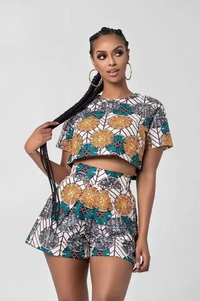 Комплект из двух предметов для женщин традиционная африканская одежда