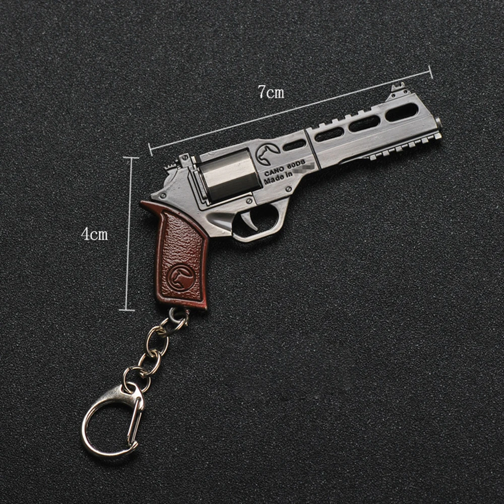Крутая игра металлический брелок для ключей модель оружия P92 R45 R1895 игрушка