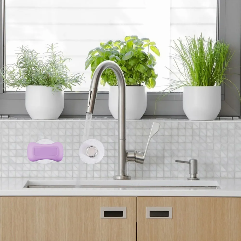 

4pcs Creative Magnetic Soap Holders Bathroom Wall Hanging Soap Holders (Silver)