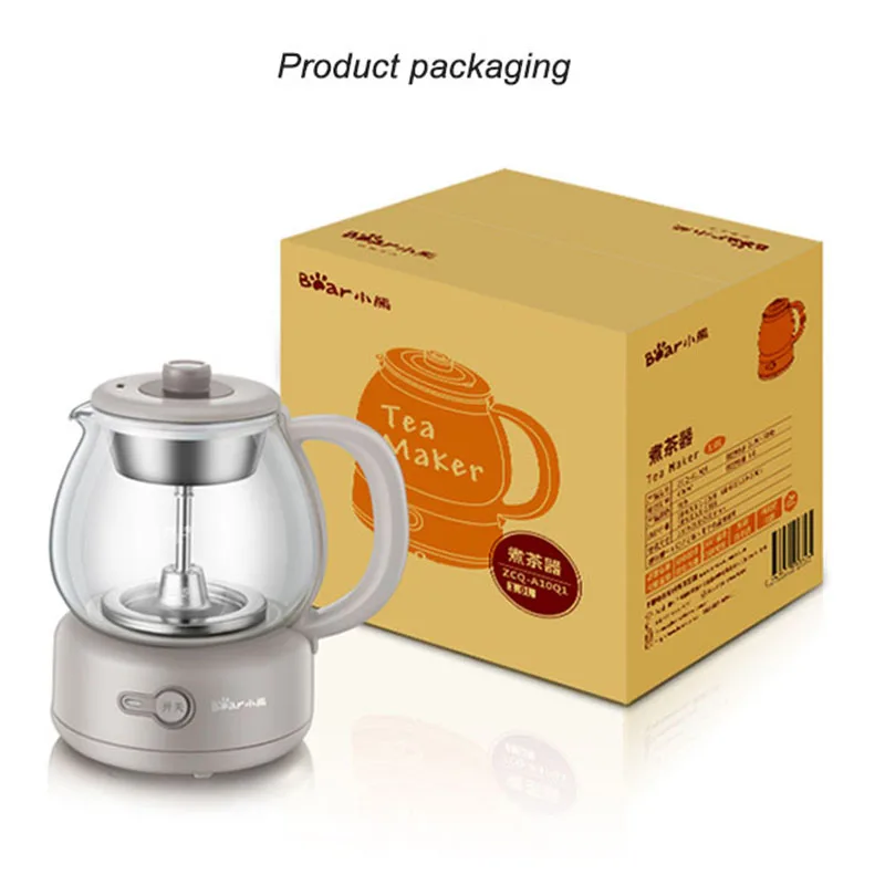 

Kbxstart Mini Health Pot Thick Glass Tea Water Separation Tea Automatic Electric Kettle Circulating Heating Tea With Filter 220V