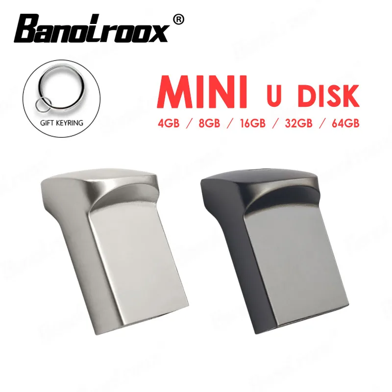 

USB-флеш-накопитель Banolroox Mini, водонепроницаемый, 4/8/32/16 ГБ