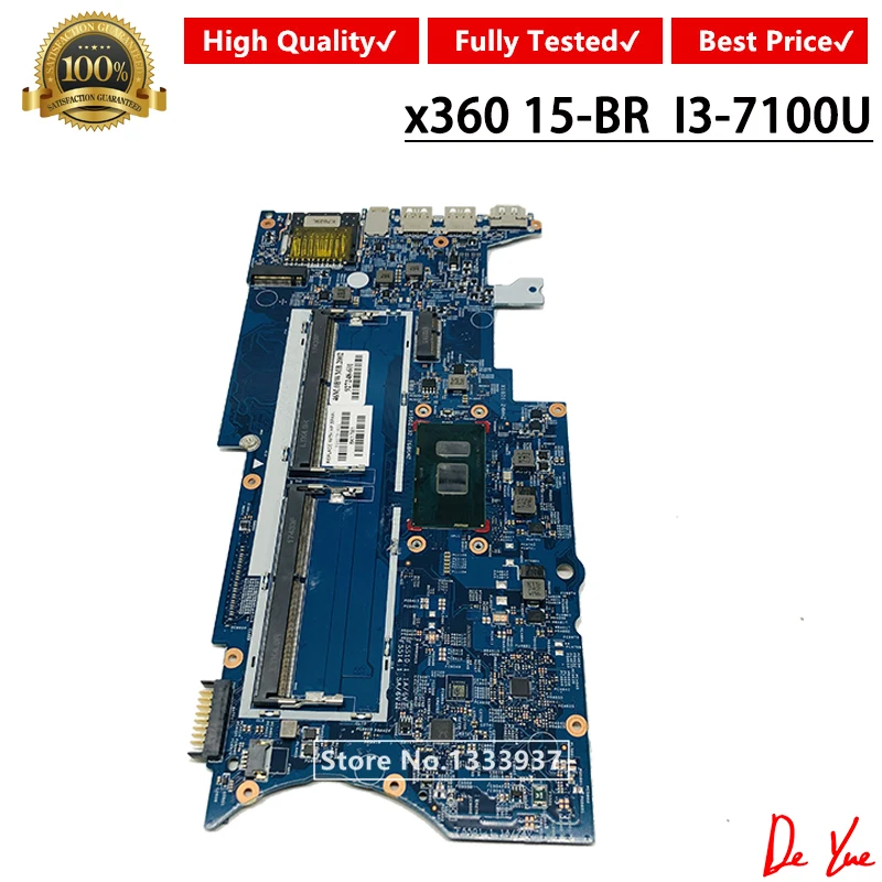 

Для HP Pavilion x360 15 15-BR 15T-BR000 серии Материнская плата ноутбука 924078-601 924078-001 927248-601 927248-001 аккумулятор большой емкости I3-7100U материнская плата