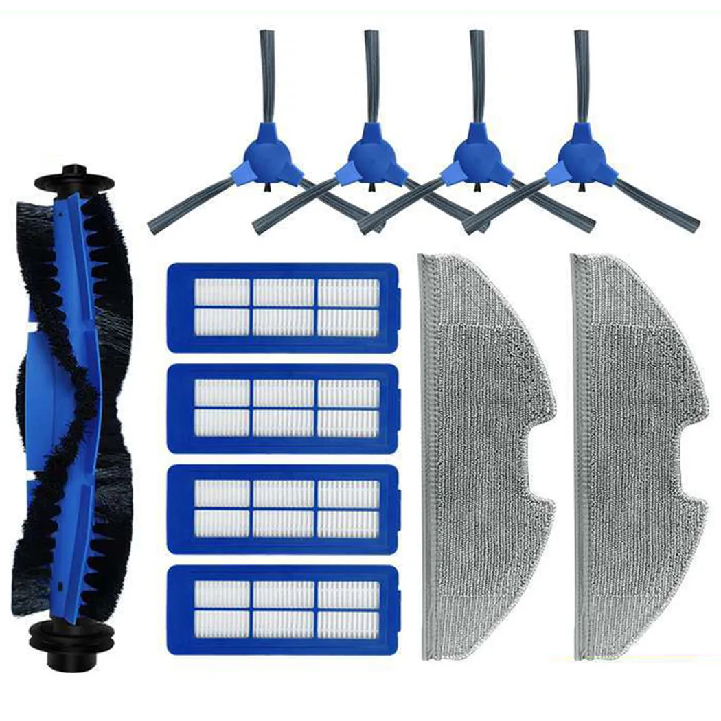 

11Pc/Set Roller Brush Filter Mop Cloth Side Brush For Eufy RoboVac G10 Hybrid Vacuum Cleaner Sweeper Replace For Home Cleaning