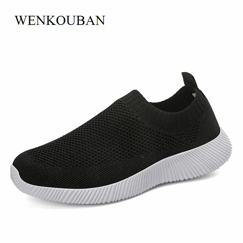 

Women Shoes Knitted Sock Sneakers Women Spring Summer Slip On Flat Shoes Women Loafers Flats Walking Shoes Mocasines Mujer