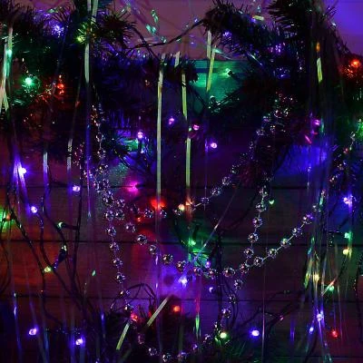 СНОУ БУМ Гирлянда электрическая вьюн 9м 100 LED RG/RB хамелеон темный провод 220В |