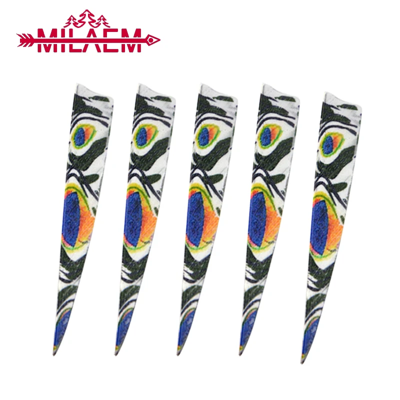 

Стрельба из лука «сделай сам», двустороннее перо павлина, 4 дюйма, 50 /100 шт.