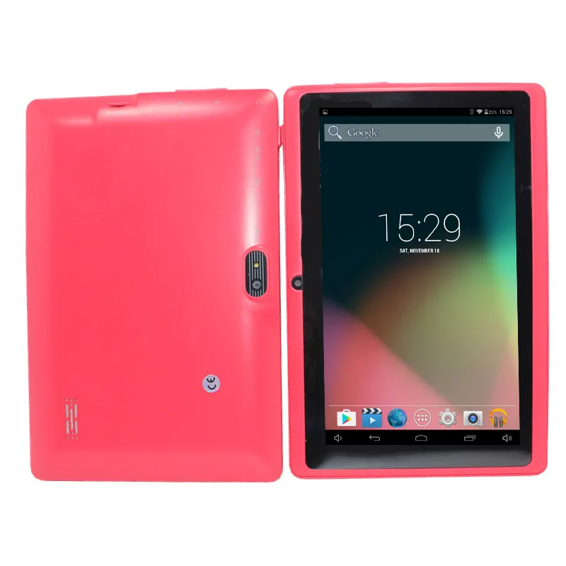 Планшет на Android 4 с четырехъядерным процессором Q88 экраном 7 дюймов ОЗУ Гб ПЗУ 512 М
