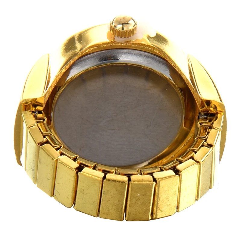 1 шт Золотые круглые металлические леопардовые карманные часы с кольцом на палец