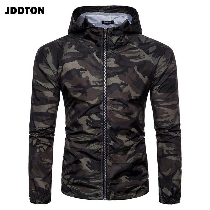 JDDTON Мужская армейская куртка с капюшоном светильник Кая Повседневная